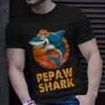 Pepaw Shark Vintage Papa Opa Vatertag Geschenke T-Shirt Geschenke für Ihn