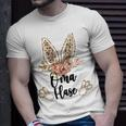 Damen Oma Hase Oster T-Shirt im Floral-Leo Look Geschenke für Ihn