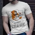 Offizielles Schlaf Englische Bulldogge T-Shirt Geschenke für Ihn