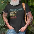 54. Geburtstag T-Shirt - Fantastisch Seit Mai 1968, Geschenkidee Geschenke für alte Männer