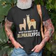 Alpakalypse Alpaka Alpakawanderung Geschenk T-Shirt Geschenke für alte Männer