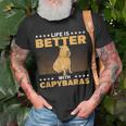 Capybara Capy Mama Capybara Liebhaber Wasserschwein T-Shirt Geschenke für alte Männer