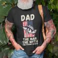 Fishing Dad T-Shirt mit Amerikanischem Angelhaken, Legende Fischer Tee Geschenke für alte Männer