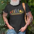 Gamer Pc Games Gaming Konsolen Zocken Retro Evolution Gamer T-Shirt Geschenke für alte Männer