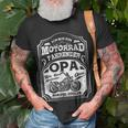 Herren Herren Cooles Motorrad Geschenkidee Opa T-Shirt Geschenke für alte Männer