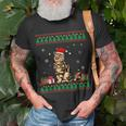 Lustige Katzenliebhaber Süße Katze Weihnachts T-Shirt Geschenke für alte Männer