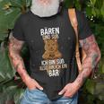 Lustiges T-Shirt mit Bären-Motiv Bären sind süß, also bin ich ein Bär Geschenke für alte Männer