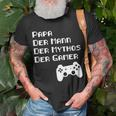 Papa Vater Mythos Legende Gamer Zocker Langarmshirt Geschenke für alte Männer