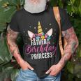 Vater der Geburtstagsprinzessin Einhorn T-Shirt, Einzigartig für Papas Geschenke für alte Männer