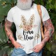 Damen Oma Hase Oster T-Shirt im Floral-Leo Look Geschenke für alte Männer