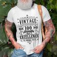 Retro 100 Jahre Oma Geburtstag Langarmshirt, Vintage 1922 Design Geschenke für alte Männer