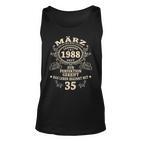 35 Geburtstag Geschenk Mann Mythos Legende März 1988 Tank Top