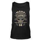 44 Geburtstag Geschenk Mann Mythos Legende März 1979 Tank Top