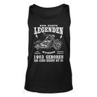 60. Geburtstag Biker Unisex TankTop 1963 V2, Motorrad Chopper Design