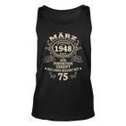 75 Geburtstag Geschenk Mann Mythos Legende März 1948 Tank Top