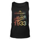 90 Geburtstag 90 Jahre Alt Legendär Seit März 1933 V4 Tank Top