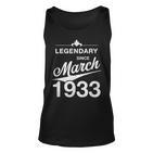 90 Geburtstag 90 Jahre Alt Legendär Seit März 1933 V5 Tank Top