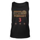 Awesome Since Februar 3 Leopardenmuster Vintage-Geburtstag Tank Top