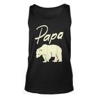 Bester Papa Cooler Vater Bär Unisex TankTop, Ideales Geschenk zum Vatertag