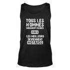 Biker Unisex TankTop Schwarz mit Französischem Spruch für Motorradfans