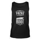 Coole Papas Fahren Motorboot Kapitän Papa Tank Top