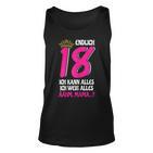 Endlich 18 Unisex TankTop für Damen, Lustiges Volljährig Mädchen Geburtstagsshirt