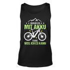 Fahrrad E-Bike Elektrofahrrad Lustig Spruch Motiv Radfahren Tank Top