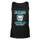 Gamer Zocker Controller Unisex TankTop, Lustiger Spruch zum Zocken