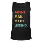 Herren Agent Mann Mythos Legende Tank Top