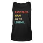 Herren Assistent Mann Mythos Legende Tank Top