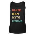 Herren Bäcker Mann Mythos Legende Tank Top