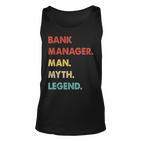 Herren Bankdirektor Mann Mythos Legende Tank Top