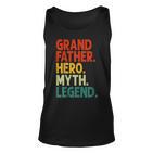 Herren Großvater Hero Myth Legend Retro Vintage Lustiger Opa Tank Top