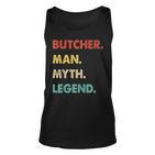 Herren Metzger Mann Mythos Legende Tank Top