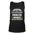 Herren Name Khaled Vorname Namensgeschenke Namenstag Fun Tank Top