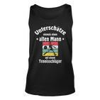 Herren Tennis Unisex TankTop mit Tennisschläger & Ball Motiv für Pensionäre