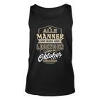 Herren Unisex TankTop Legenden Geboren im Oktober, Einzigartiges Männer Tee