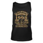 Legenden 1998 Geboren Unisex TankTop, 25. Geburtstag Mann Jubiläumsidee