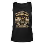 Legenden Februar 1998 - Unisex TankTop zum 25. Geburtstag Für Männer