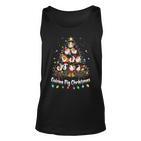 Meerschweinchen Weihnachtsbaum Unisex TankTop, Weihnachtspyjama für Tierfreunde