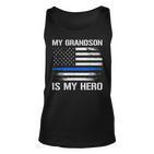 Mein Enkel Ist Mein Held Polizei Opa Oma Thin Blue Line Tank Top