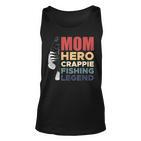 Mom Hero Crappie Fishing Legend Muttertag Tank Top