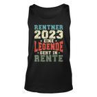 Rentner 2023 Rente Spruch Retro Vintage Tank Top