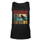 Vatertag Ehemann Papa Dj Legend Dj Disc Jockey Music Tank Top