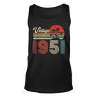 Vintage 1951 Unisex TankTop für 72. Geburtstag, Retro Look für Frauen und Männer