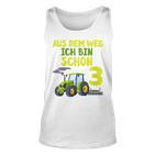 Kinder Ich Bin Schon 3 Traktor Unisex TankTop für Jungen, Trecker Motiv