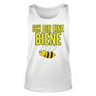 Lustiges Bienen-Motiv Unisex TankTop Ich bin eine Biene in Weiß für Imker