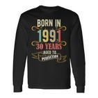 30 Geburtstag Männer All Legends Are Born In März 1991 Langarmshirts
