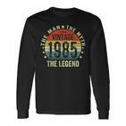 38 Geburtstag Geschenk Mann Mythos Legende Jahrgang 1985 Langarmshirts