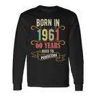 60 Geburtstag Männer 60 All Legends Are Born In März 1961 Langarmshirts